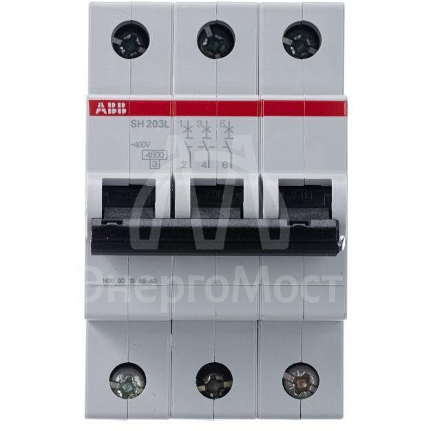 Выключатель автоматический модульный 3п C 40А 4.5кА SH203L C40 ABB 2CDS243001R0404