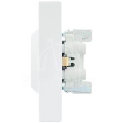 Розетка 2-м СП VESNA с заземл. ПБТ бел. LEZARD 742-0200-127B