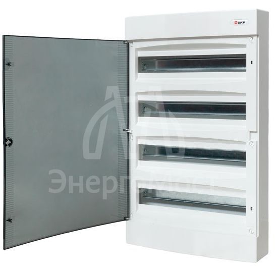 Щит распределительный навесной Unix 4x18мод. IP41 прозр. дверь PROxima EKF ux-4x18-n