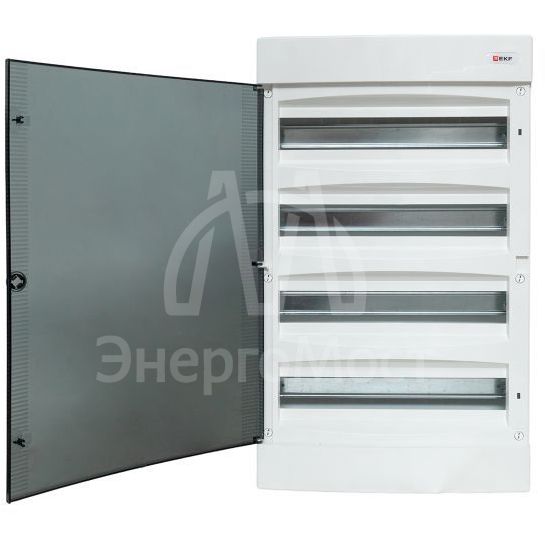 Щит распределительный навесной Unix 4x18мод. IP41 прозр. дверь PROxima EKF ux-4x18-n