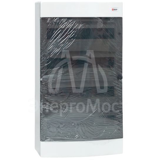 Щит распределительный навесной Unix 4x18мод. IP41 прозр. дверь PROxima EKF ux-4x18-n