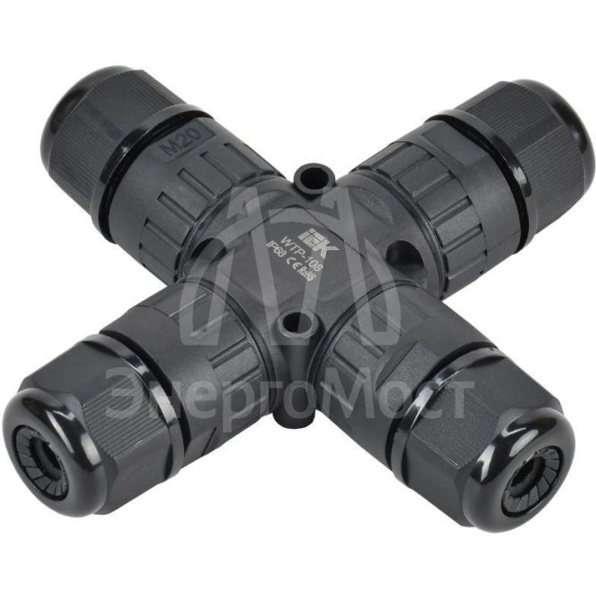 Коннектор кабельный герметичный WTP-108 3 PIN IP68 IEK UWC10-X-024-3-68