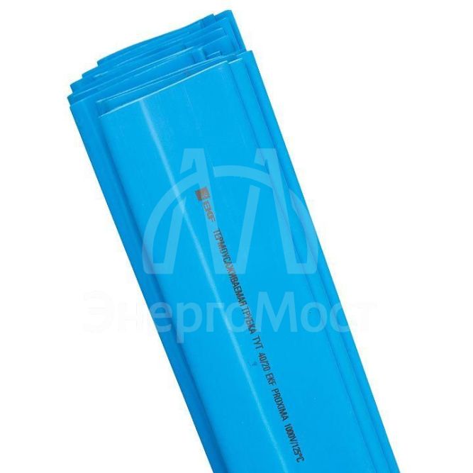 Трубка термоусадочная ТУТ нг 20/10 син. 1м (уп.50шт) PROxima EKF tut-20-g-1m