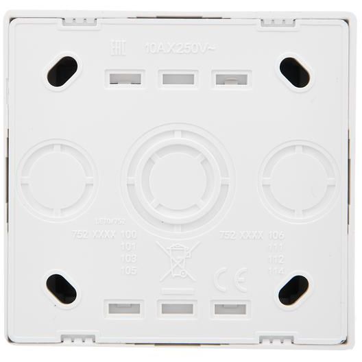 Выключатель 2-клав. LETO бел. LEZARD 752-0200-101