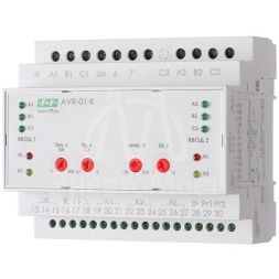 Устройство управления резервным питанием AVR-01-K (2 ввода; 1 нагрузка 35мм 3х400В+N 2х16А 2P IP20 монтаж на DIN-рейке) F&amp;amp;F EA04.006.001