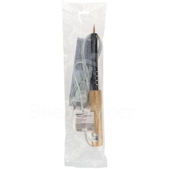 Паяльник ЭПСН 220В 25Вт дерев. ручка ПД Rexant 12-0225