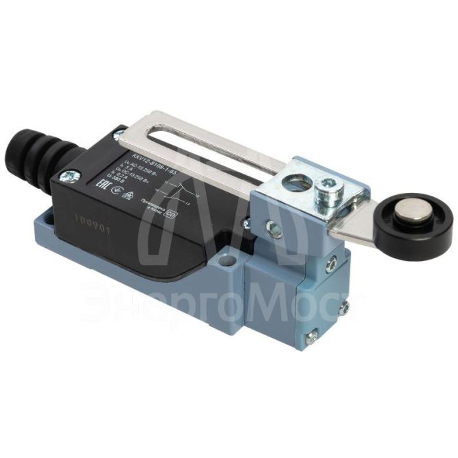 Выключатель концевой КВ-8108 IP65 регулир. рычаг пластик ролик IEK KKV12-8108-1-65