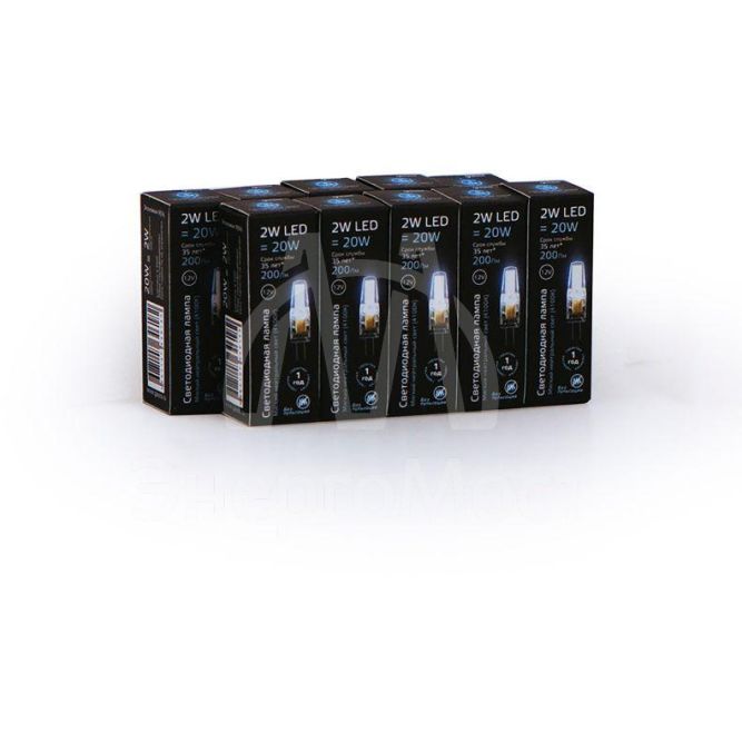Лампа светодиодная Black 2Вт капсульная 4100К нейтр. бел. G4 200лм 12В GAUSS 207707202