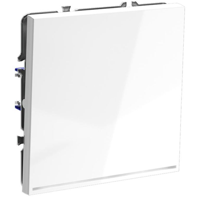 Выключатель 1-кл СП S70 10А с подсветкой механизм бел. глянцевый Voltum VLS010201