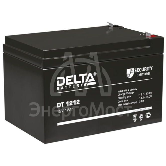 Аккумулятор 12В 12А.ч. Delta DT 1212