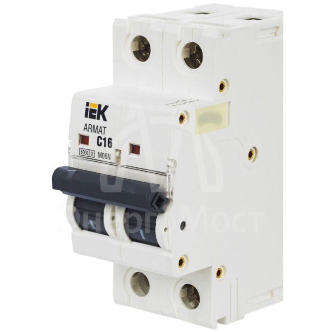 Выключатель автоматический 2п C 16А M06N ARMAT IEK AR-M06N-2-C016