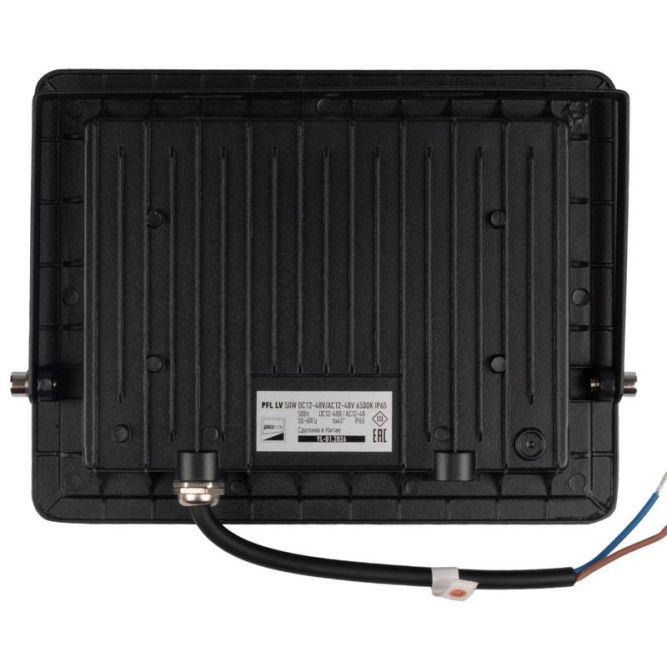 Прожектор светодиодный PFL-LV 50Вт IP65 6500К 4500лм DC 12В-48В/AC 12В-48В СДО низковольтный Pro JazzWay 5070851