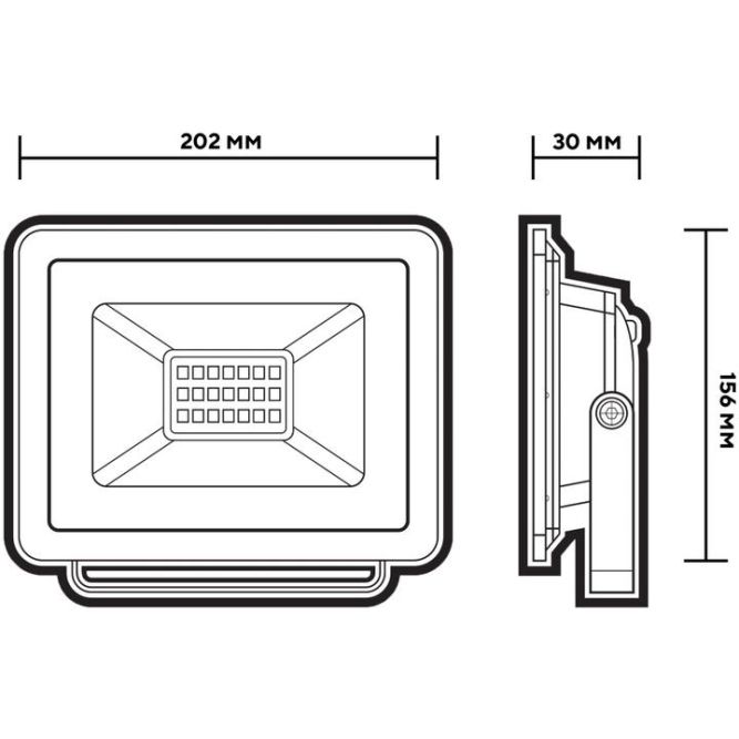 Прожектор светодиодный PFL-LV 50Вт IP65 6500К 4500лм DC 12В-48В/AC 12В-48В СДО низковольтный Pro JazzWay 5070851