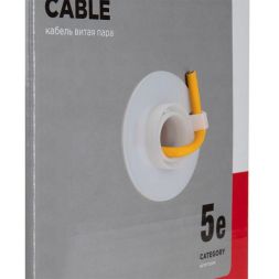 Кабель витая пара U/UTP кат.5E 4х2х24AWG LSZH нг(А)-HF INDOOR SOLID медь оранж. 305м (м) Rexant 01-0049