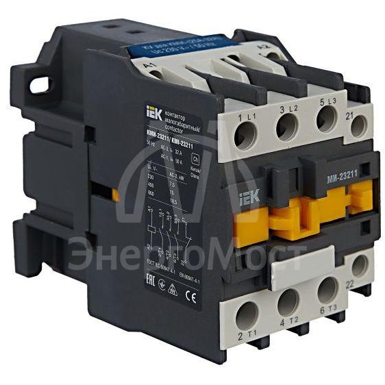 Контактор КМИ-23211 32А 230В/АС3 1НЗ IEK KKM21-032-230-01