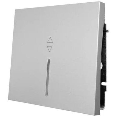 Выключатель проходной 1-кл. с индик. СП ZIMA IP20 10А безвинт. зажим сер. матов. LEZARD 704-7488-114QC