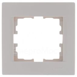 Рамка 1-м Karina горизонт. крем. LEZARD 707-0300-146