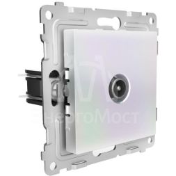 Коннектор TV СП Pixel механизм перламутр. TOKOV ELECTRIC TKE-PX-A1C-C04