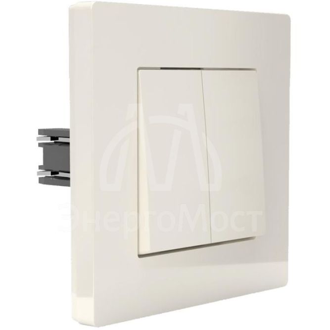 Выключатель 2-кл. СП Pixel 10А IP20 в сборе беж. TOKOV ELECTRIC TKE-PX-V2F-C02