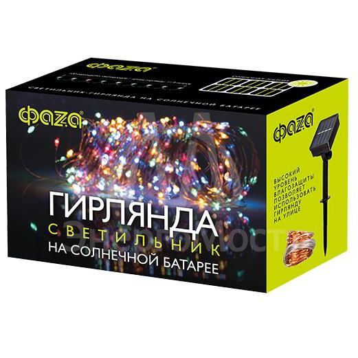 Светильник светодиодный SLR-G03-100M садовый; нить мульти 100 LED ФАZА 5033467