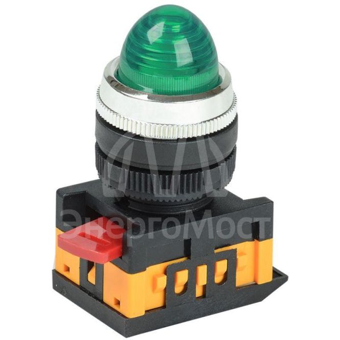 Арматура светосигнальная AL-22 зел. цил. IEK BLS20-AL-K06