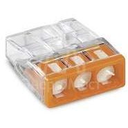 Клемма 3х(0.5-2.5мм) 3-х проводн. для распред. короб. (с контактн. пастой &amp;quot;Alu-Plus&amp;quot;) WAGO 2273-243