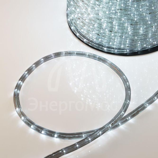 Шнур светодиодный Дюралайт постоянное свечение 2Вт бел. 36LED/м (уп.100м) Neon-Night 121-135