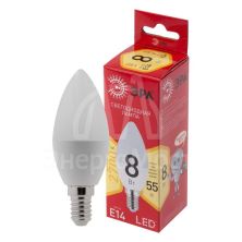 Лампа светодиодная RED LINE LED B35-8W-827-E14 R 8Вт B35 свеча 2700К тепл. бел. E14 Эра Б0050694