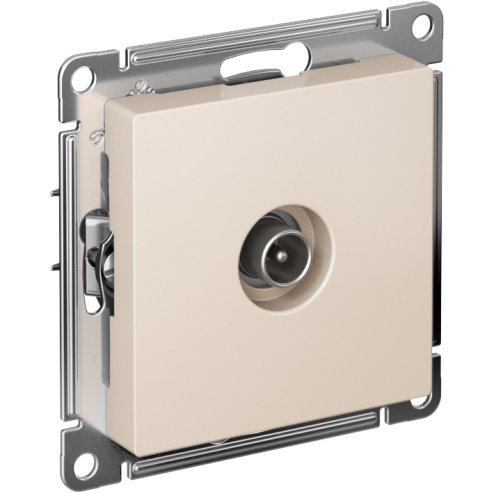 Механизм розетки TV проходной AtlasDesign 4DB беж. SchE ATN000292