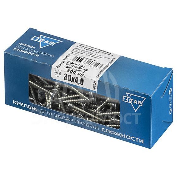 Саморез универсальный 30х4.0мм оцинк. (уп.200шт) Tech-KREP 102180