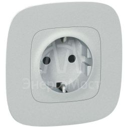 Механизм розетки 1-м СП Valena In&#039;matic 16А IP20 250В 2К+З защ. шторки безвинт. зажимы Leg 753030