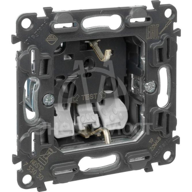 Механизм розетки 1-м СП Valena In&amp;#039;matic 16А IP20 250В 2К+З защ. шторки безвинт. зажимы Leg 753030