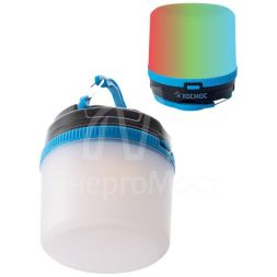 Фонарь кемпинговый походный 2Вт 3xAAА тепл. свет плюс мультиколор корпус ABS-пластик КОСМОС KOC602B