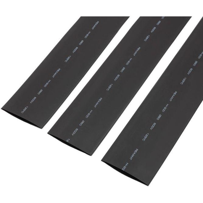 Трубка термоусадочная 60.0/30.0 1м черн. Rexant 25-0060