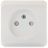 Розетка 1-м ОП Этюд 16А IP20 защ. шторки без заземл. бел. SchE PA16-002B