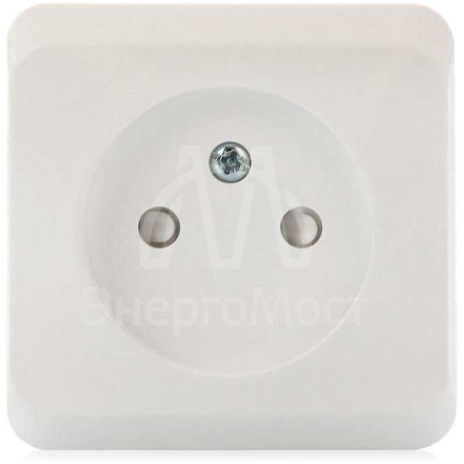 Розетка 1-м ОП Этюд 16А IP20 защ. шторки без заземл. бел. SchE PA16-002B
