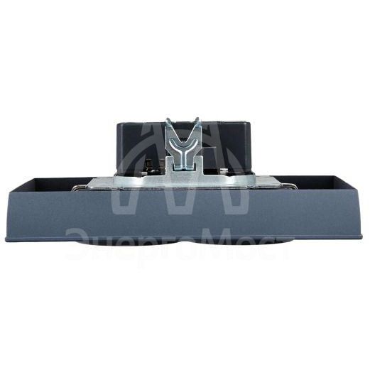 Розетка 2-м СП BRITE РСш12-3-БрМ 16А в сборе с заземл. защ. шторки маренго IEK BR-R24-16-K35-F