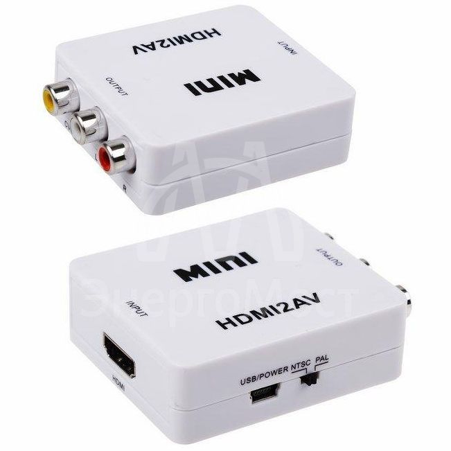 Конвертер HDMI на 3 RCA пластик Rexant 17-6931