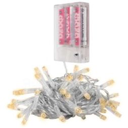 Гирлянда DC-G01-80Y 80LED 7.8м 8реж. 3xAA (не в компл.) желт. ФАZА 5047730