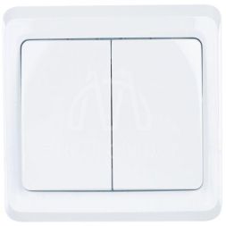 Выключатель 2-кл. СП Вега 10А IP20 ВС10-2-0-ВБ бел. IEK EVV20-K01-10-DM