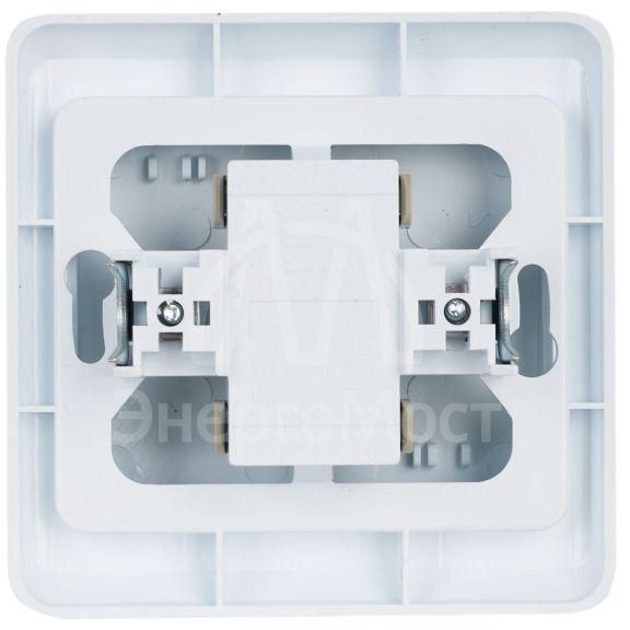 Выключатель 2-кл. СП Вега 10А IP20 ВС10-2-0-ВБ бел. IEK EVV20-K01-10-DM