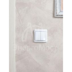 Выключатель 2-кл. СП Вега 10А IP20 ВС10-2-0-ВБ бел. IEK EVV20-K01-10-DM