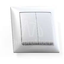 Выключатель 2-кл. СП Селена 10А IP20 С510-379 бел. Кунцево 8103