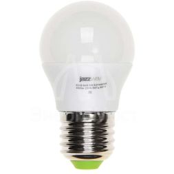Лампа светодиодная PLED-ECO-G45 5Вт шар 4000К бел. E27 400лм 220-240В JazzWay 1036988A