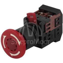 Кнопка AE-22 &amp;quot;Грибок&amp;quot; d22мм 1з+1р 240В с фиксацией BBG10-AE-K04E красн. ЭРА Б0045629