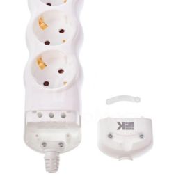 Колодка удлинителя 3-мест. с заземл. РПр03 IEK WYP10-D-KP-16-03-ZS-K01