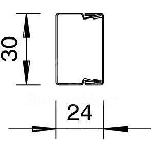 Кабель-канал 30х24 L2000 сталь LKM20030FS оцинк. OBO 6246974