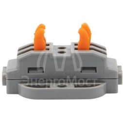 Клемма строительно-монтажная СМК проходная 2п 0.08-4кв.мм с монтажной площадкой сер. (блист.5шт) Rexant 07-6262-5