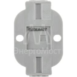 Клемма строительно-монтажная СМК проходная 2п 0.08-4кв.мм с монтажной площадкой сер. (блист.5шт) Rexant 07-6262-5