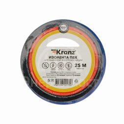 Изолента ПВХ 0.13х15мм 25м син. Kranz KR-09-2105